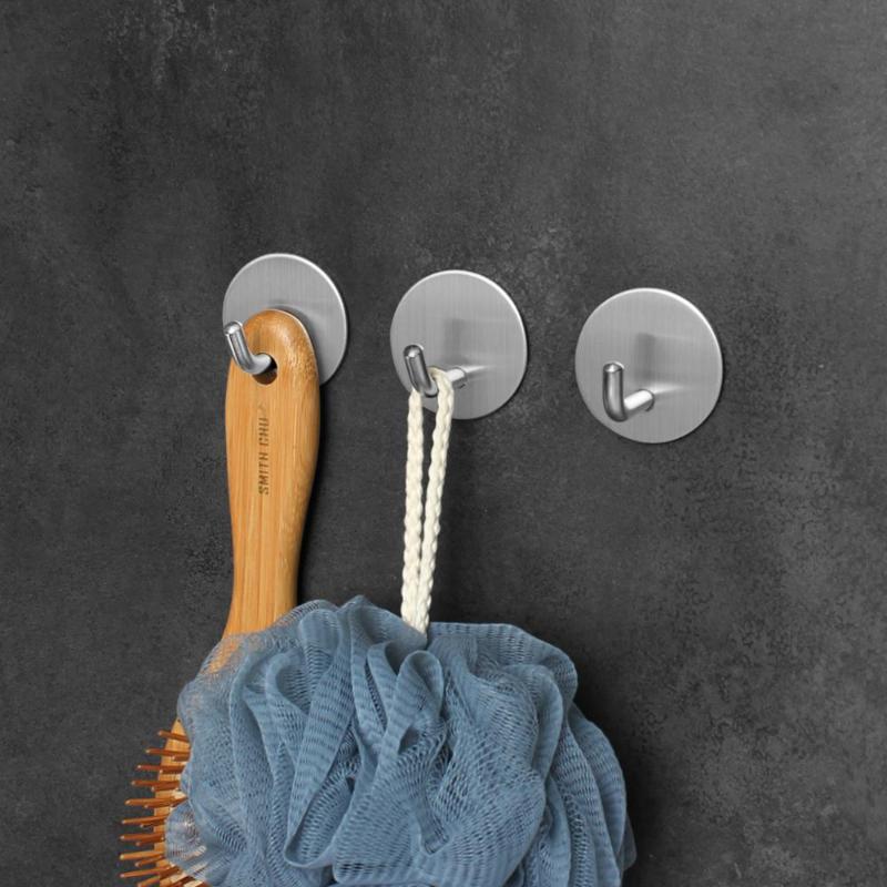 304 Stainless Steel Hook Self-Adhesive Household Kitchen Wall Hooks Coat Towel Hook Bathroom Anti-Rust Coat Hanger
304 Stainless Steel Hook Self-Adhesive Household Kitchen Wall Hooks Coat Towel Hook Bathroom Anti-Rust Coat Hanger