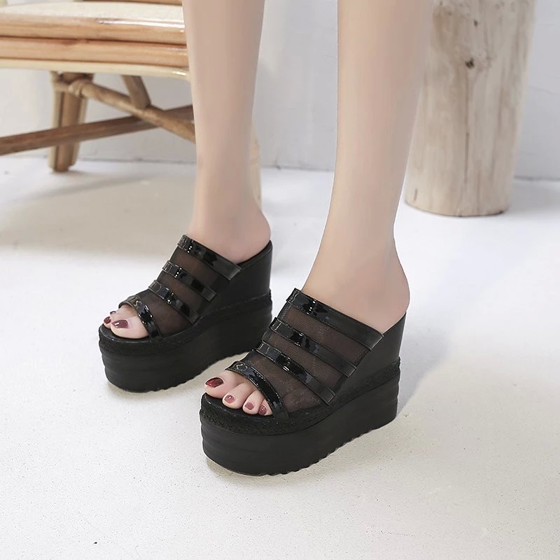 COOTELILI Women Summer Slippers Wedges Fashion Platform Shoes 2020 New Fashion Slippers 11cm Heel Black Basic Slip On #dL7e
COOTELILI Women Summer Slippers Wedges Fashion Platform Shoes 2020 New Fashion Slippers 11cm Heel Black Basic Slip On #dL7e