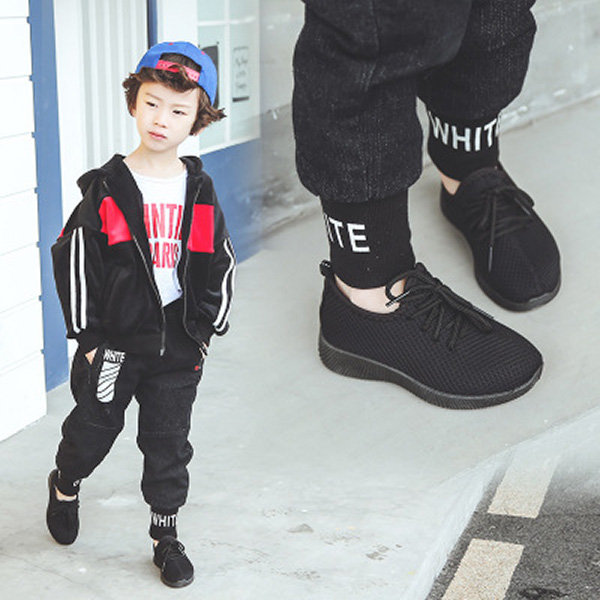 Children Casual Single Shoes Fashion Solid Color Soft Sole Shoes Girls Boys Unisex Running Sneakers Kids Athletic