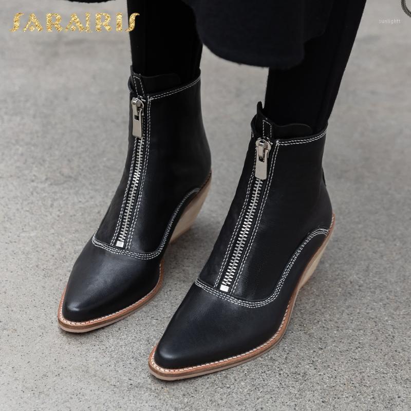 Sarairis 2020 New Design Big Size 43 Zipper Shoes Ladies Boots Woman Genuine Leather High Heels Spring Autumn Boots Female1, Black
Sarairis 2020 New Design Big Size 43 Zipper Shoes Ladies Boots Woman Genuine Leather High Heels Spring Autumn Boots Female1, Black
