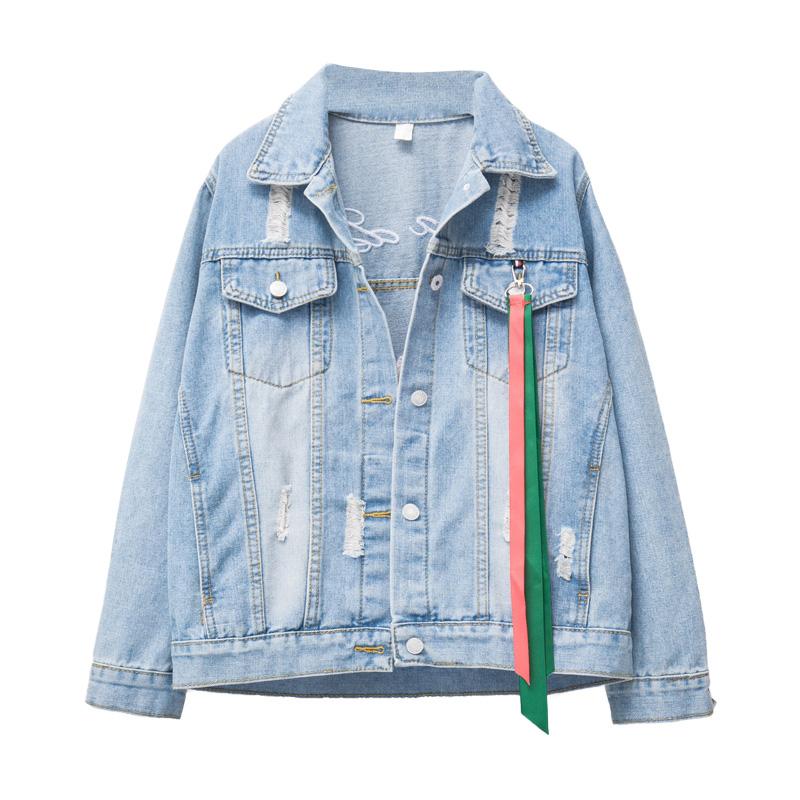 PERHAPS U Women Denim Jacket Blue Loose Parrot Embroidery Frayed Pocket C0092, As pic
PERHAPS U Women Denim Jacket Blue Loose Parrot Embroidery Frayed Pocket C0092, As pic