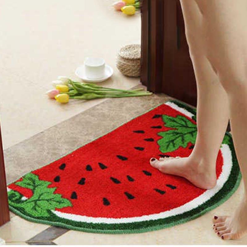 Semicircular Watermelon Rugs Kidsroom Door Mat Entrance Hall Foot Mat Carpet Bathroom Absorbent Non-Slip Toilet Floor Mats
Semicircular Watermelon Rugs Kidsroom Door Mat Entrance Hall Foot Mat Carpet Bathroom Absorbent Non-Slip Toilet Floor Mats