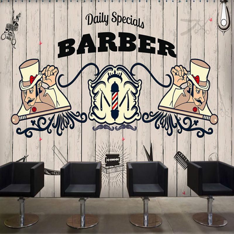 Personalized Custom Barber Shop Cartoon Background Mural Wallpaper 3D Hair Salon Industrial Decor Wall Paper Papel De Parede 3D, With glue material
Personalized Custom Barber Shop Cartoon Background Mural Wallpaper 3D Hair Salon Industrial Decor Wall Paper Papel De Parede 3D, With glue material