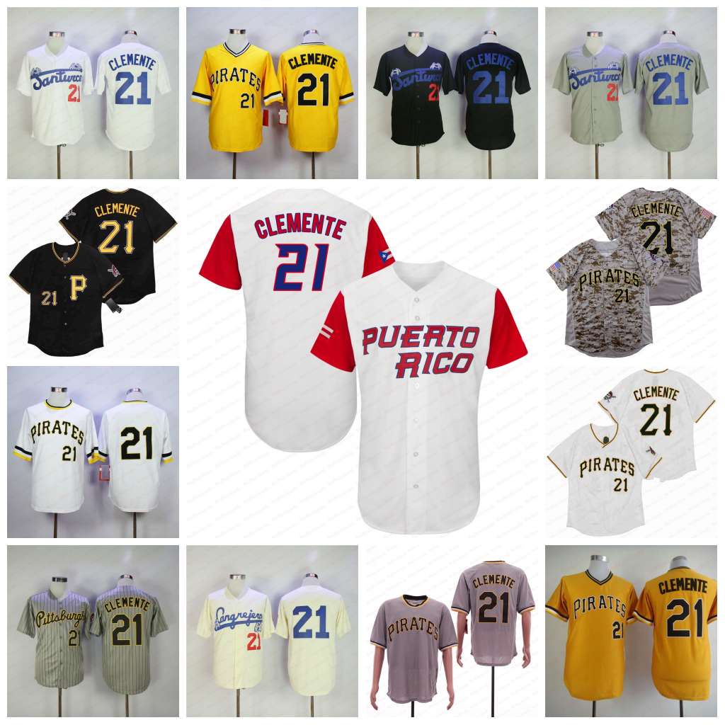 #21 Roberto Clemente Jersey Puerto Rico Santurce Crabbers 21 White Black Camo Baseball Jersey Stitch
#21 Roberto Clemente Jersey Puerto Rico Santurce Crabbers 21 White Black Camo Baseball Jersey Stitch