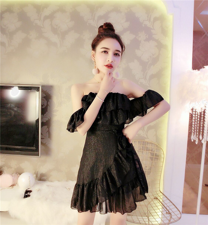 2021 New Sexy Off the Shoulder Ruffles Sheathed Women's Party Summer Skinny Slash Neck in Small, Black, Mini Dress KCVJ, Apricot
2021 New Sexy Off the Shoulder Ruffles Sheathed Women's Party Summer Skinny Slash Neck in Small, Black, Mini Dress KCVJ, Apricot