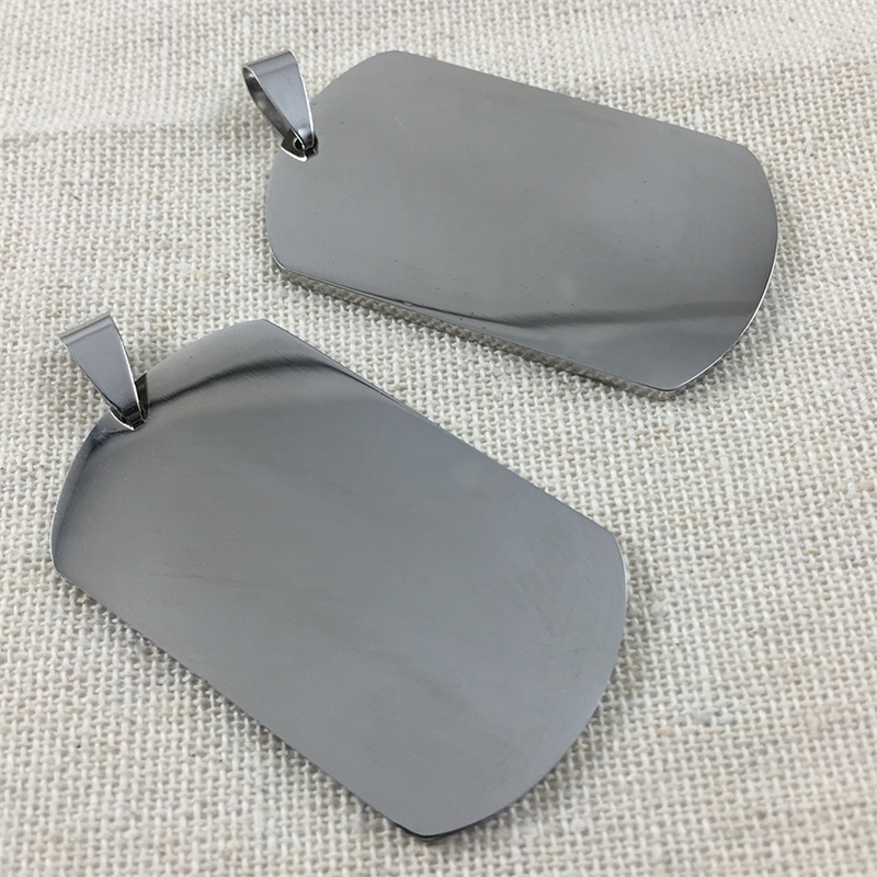 50pcs/lot Personalized Blank Stainless Steel Dog Pet Tag Military Dog Tag Pendant Charm DIY Both Mirror Polished Jewelry Pedant 210201
50pcs/lot Personalized Blank Stainless Steel Dog Pet Tag Military Dog Tag Pendant Charm DIY Both Mirror Polished Jewelry Pedant 210201