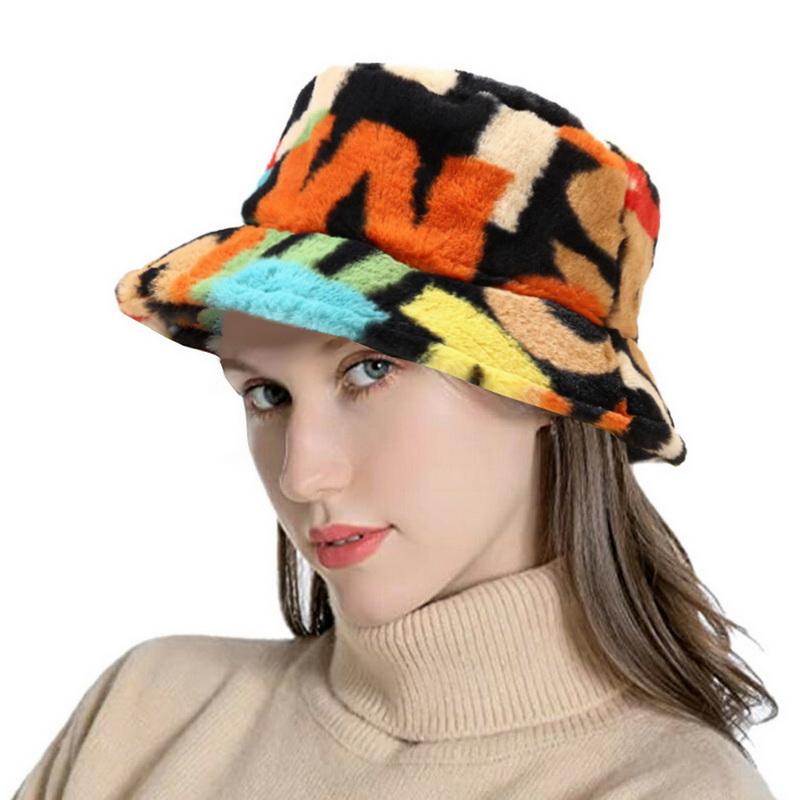 1 pc Faux Fur Winter Warm Fisherman's Hat For Women Fashion Solid Color Vacation Cap Thickened Soft Bucket Hat New Arrivel, M216166p
1 pc Faux Fur Winter Warm Fisherman's Hat For Women Fashion Solid Color Vacation Cap Thickened Soft Bucket Hat New Arrivel, M216166p