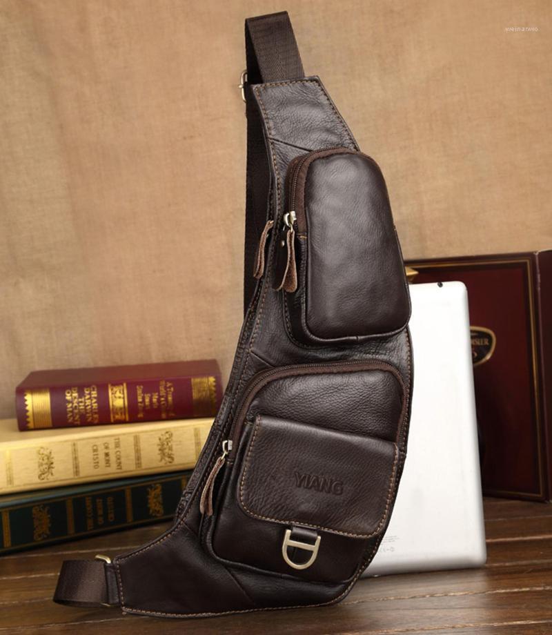 High quality New Men Real Leather Cowhide Travel Cross Body Shoulder Messenger Sling Chest Pack Bag Fashion male bag shoulder1, Brown
High quality New Men Real Leather Cowhide Travel Cross Body Shoulder Messenger Sling Chest Pack Bag Fashion male bag shoulder1, Brown