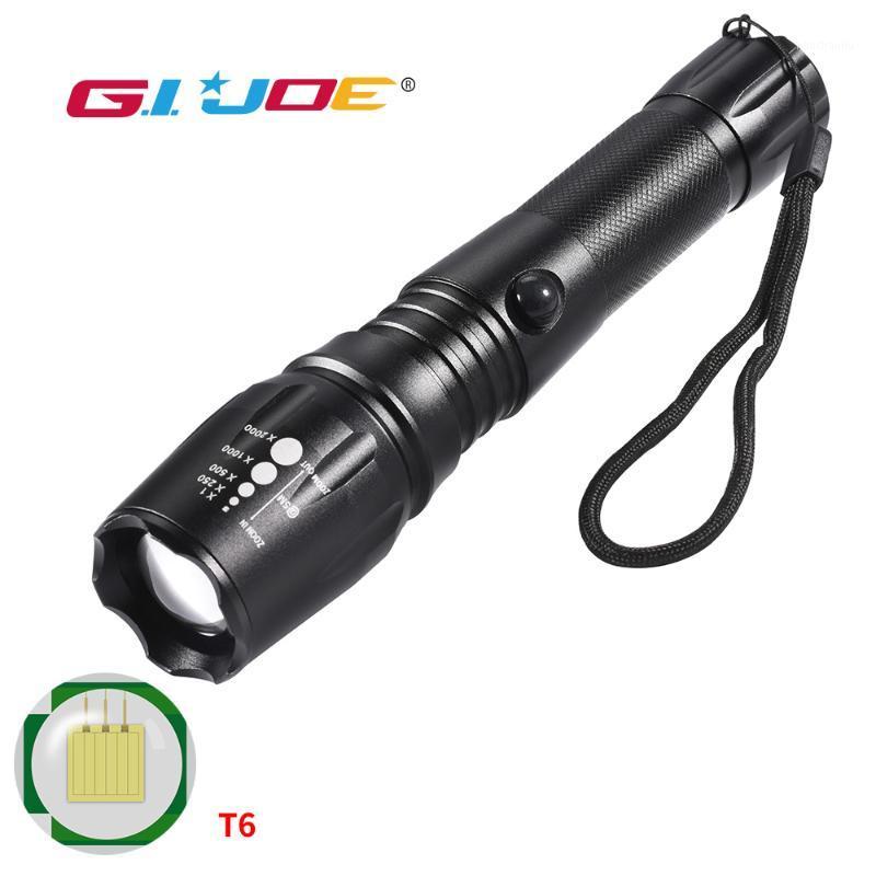 GIJOE T6 waterproof rechargeable 2500LM torch 5 modes lantern strobe aluminum alloy search light powerful1
GIJOE T6 waterproof rechargeable 2500LM torch 5 modes lantern strobe aluminum alloy search light powerful1