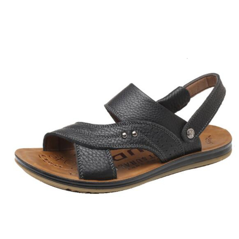 New Men's Shoes Comfortable Leather Avoidable Casual Design Sandals 3yjo, 01