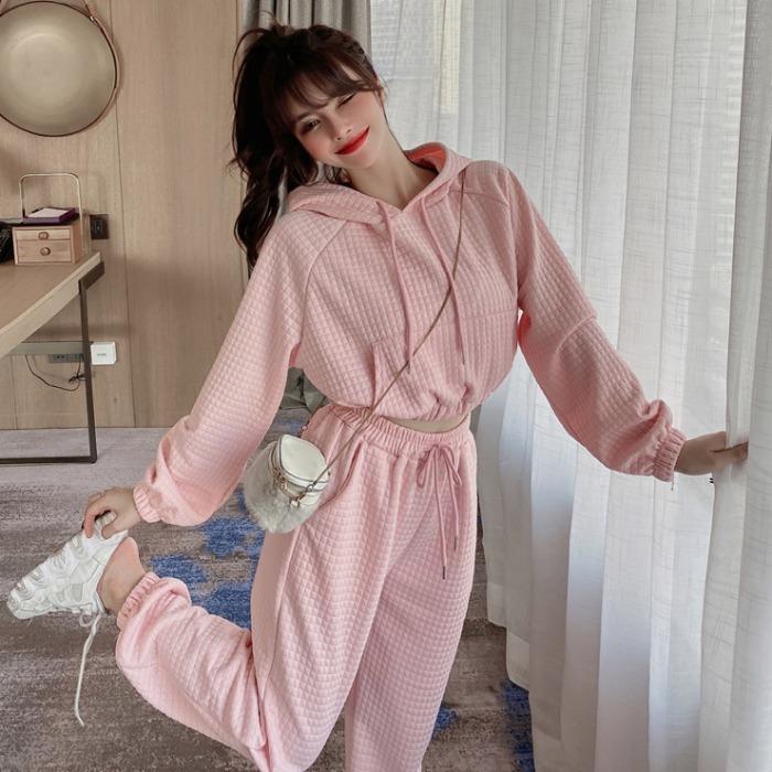 New Korean Style Thickened Fashion Hooded Sweater Corset Pants Leisure Sports Two Piece Suit For Women In Autumn And Winter 2020, White
New Korean Style Thickened Fashion Hooded Sweater Corset Pants Leisure Sports Two Piece Suit For Women In Autumn And Winter 2020, White