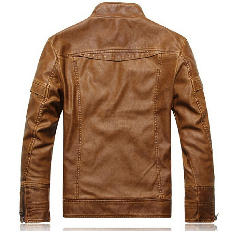 aichAng Motorcycle Leather Jackets Men Autumn Winter Leather Clothing Men Leather Jackets Male Business casual Coats T200502
