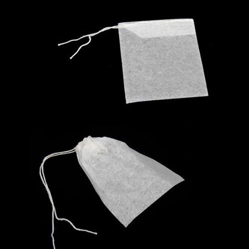 100Pcs/Pack Teabags 5.5 X 7Cm Empty Scented Bags With String Heal Seal Filter Paper For Herb Loose Tea Eea2189 0523