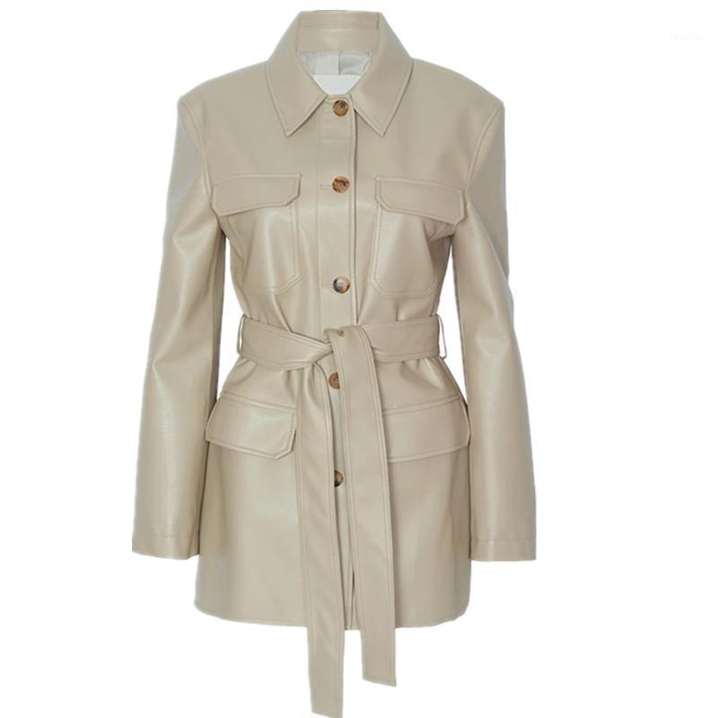 2020 spring Autumn new fashion pu leather jacket women long-sleeved loose motorcycle single-breasted casual coat1, Khaki
2020 spring Autumn new fashion pu leather jacket women long-sleeved loose motorcycle single-breasted casual coat1, Khaki