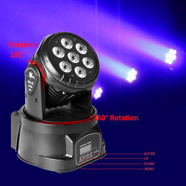 Best 80W 7-RGBW LED Auto / Voice Control DMX512 Mini Moving Head Stage Lamps (AC 110-240V) Black *2 High quality Stage Lighting
Best 80W 7-RGBW LED Auto / Voice Control DMX512 Mini Moving Head Stage Lamps (AC 110-240V) Black *2 High quality Stage Lighting
