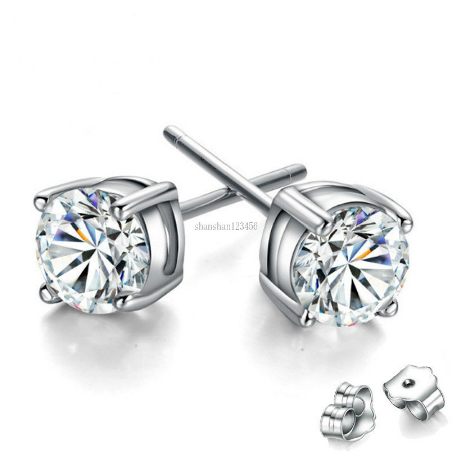Fashion women wedding earrings Zircon diamond stud earrings silver crystal fashion jewelry gift will and sandy new
Fashion women wedding earrings Zircon diamond stud earrings silver crystal fashion jewelry gift will and sandy new