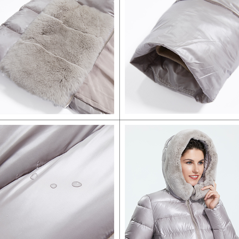 Astrid Winter new arrival down jacket women with a fur collar outerwear high quality short light color winter coat FR-2022 201217