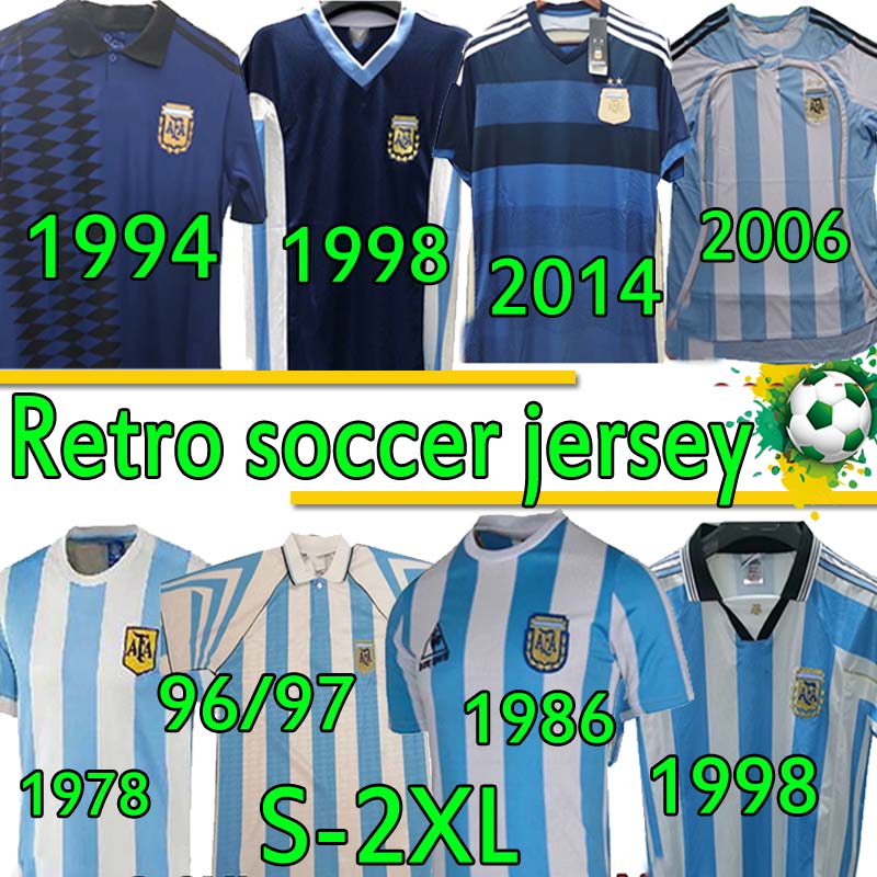 Argentina 86 retro MARADONA 94 Argentina Copa america 78 Vintage Classic MESSI soccer jersey Aguero Dybala ICARDI football shirt, 1978
Argentina 86 retro MARADONA 94 Argentina Copa america 78 Vintage Classic MESSI soccer jersey Aguero Dybala ICARDI football shirt, 1978