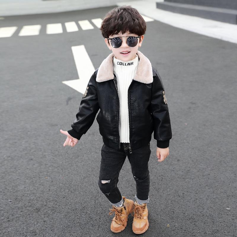 Childrens Clothing 2020 New Winter Boys Fashion Plush Lapel Tiger Head Printnig Short Leather Jackets Outerwear Kid Clothes, Black
Childrens Clothing 2020 New Winter Boys Fashion Plush Lapel Tiger Head Printnig Short Leather Jackets Outerwear Kid Clothes, Black
