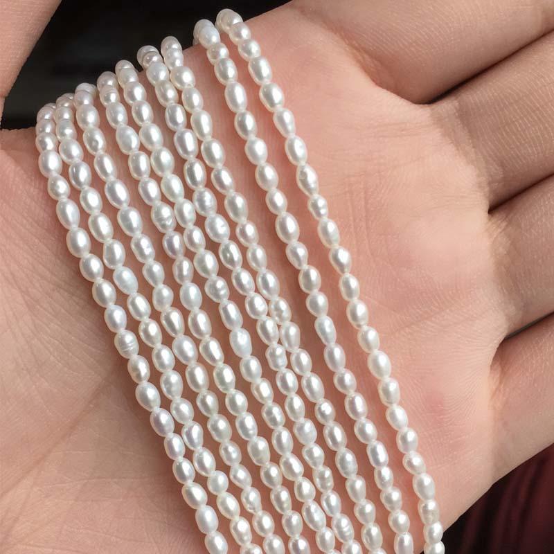 Freshwater Pearl necklace Rice shape with Size 3-3.5mm perfect luster for Jewelry DIY loose pearl strands
Freshwater Pearl necklace Rice shape with Size 3-3.5mm perfect luster for Jewelry DIY loose pearl strands