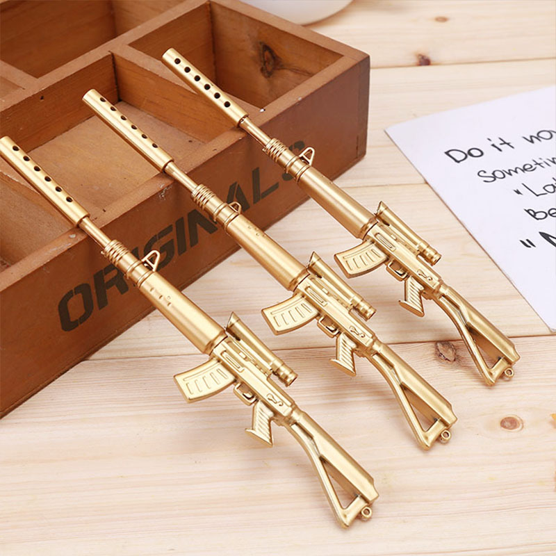 10pcs/lot Creative Gold Gun Gel Pen Plastic Boeing Rifle Neutral Pen Weapon Pen for Boys Toy School Supply Korean Stationery
10pcs/lot Creative Gold Gun Gel Pen Plastic Boeing Rifle Neutral Pen Weapon Pen for Boys Toy School Supply Korean Stationery