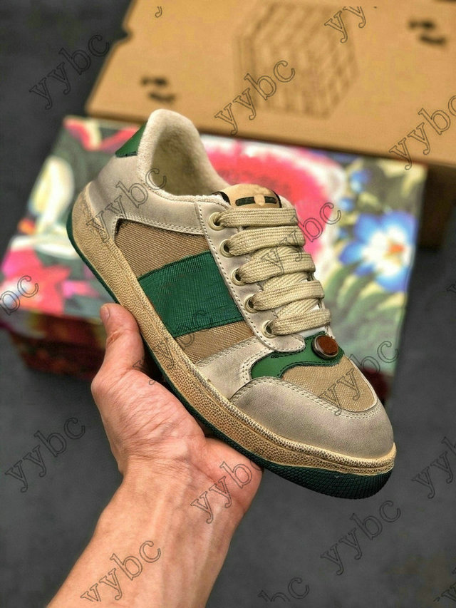 Classic Distressed Dirty Leather Screener Ace Green Red Stripe Italy Sneakers Designer Trainers Lace Up Low Cut Casual Shoes, Customize
Classic Distressed Dirty Leather Screener Ace Green Red Stripe Italy Sneakers Designer Trainers Lace Up Low Cut Casual Shoes, Customize