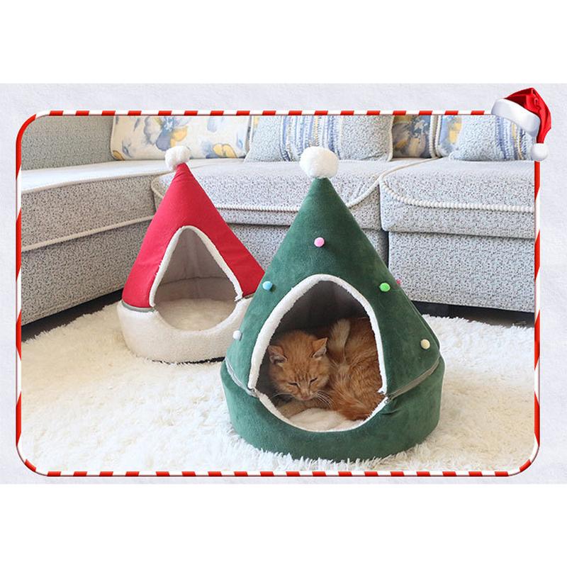 Cute Christmas Tree Shape Cat Dog House Soft Cozy Foldable Winter Warm Cave Animals Puppy Sleeping Mat Bed Pet Tent House, Green
Cute Christmas Tree Shape Cat Dog House Soft Cozy Foldable Winter Warm Cave Animals Puppy Sleeping Mat Bed Pet Tent House, Green