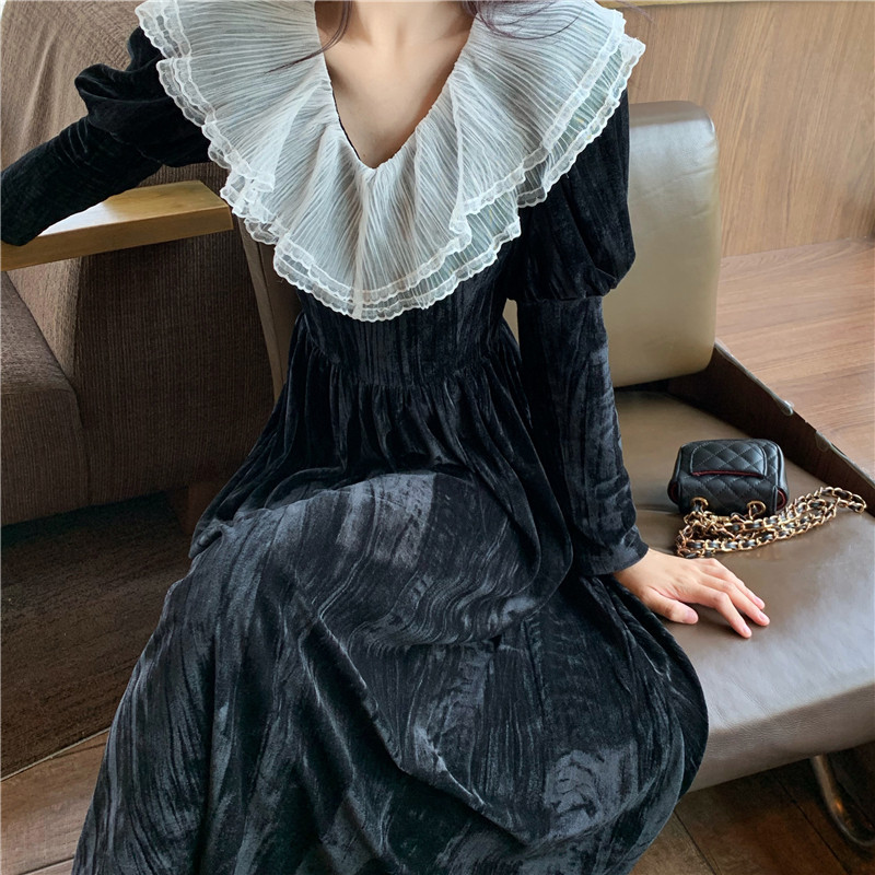2021 New Autumn Spring Vintage Black Women Night in Elegant Sleeves Long Waist High Plus Size Dress Harajuku X929
2021 New Autumn Spring Vintage Black Women Night in Elegant Sleeves Long Waist High Plus Size Dress Harajuku X929