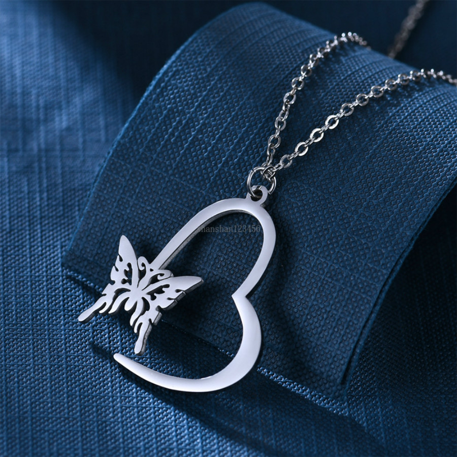 Fashion Stainless Steel butterfly Necklace Hollow butterfly pendant for women fashion jewelry will and sandy drop ship
Fashion Stainless Steel butterfly Necklace Hollow butterfly pendant for women fashion jewelry will and sandy drop ship