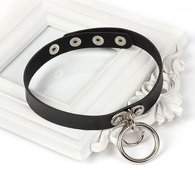 Chokers Punk Style Women Double Round Ring PU Leather Choker Necklace Casual Harajuku Female Adjustable Accessories Jewelry Chocker1
Chokers Punk Style Women Double Round Ring PU Leather Choker Necklace Casual Harajuku Female Adjustable Accessories Jewelry Chocker1