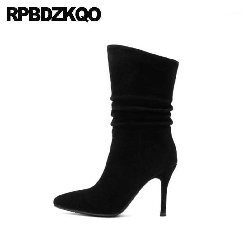 ladies brand women winter boots genuine leather fur pointed toe 10 big size stiletto high heel suede ankle black 2020 shoes fall1, Black shinny
ladies brand women winter boots genuine leather fur pointed toe 10 big size stiletto high heel suede ankle black 2020 shoes fall1, Black shinny