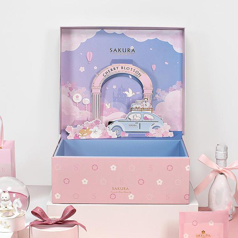 Fashion Stereoscopic Gift Box Pink Blue 3D Elk Car Sakura Covered Bronzing Letters Wedding Party Candy Scarf Toy Paper Gift Box1
Fashion Stereoscopic Gift Box Pink Blue 3D Elk Car Sakura Covered Bronzing Letters Wedding Party Candy Scarf Toy Paper Gift Box1