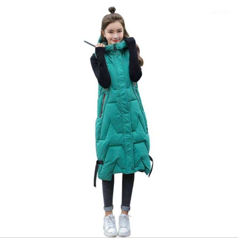 High Quality 2019New Winter Women Long Vest Hooded Thick Female Down Cotton Waistcoat Large Pockets Zipper Office Lady Vest M0511, Black
High Quality 2019New Winter Women Long Vest Hooded Thick Female Down Cotton Waistcoat Large Pockets Zipper Office Lady Vest M0511, Black