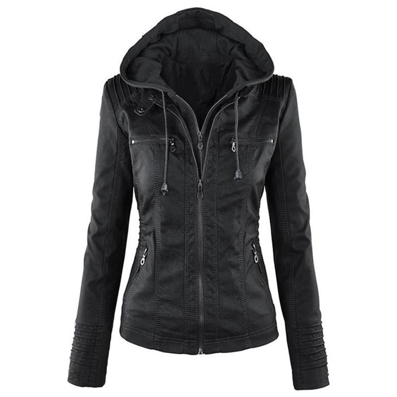 Hot Winter Women Jackets Windbreaker Motorcycle Black Slim Outwear Hooded Coat Plus Size 7XL Female Jackets chaqueta mujer
Hot Winter Women Jackets Windbreaker Motorcycle Black Slim Outwear Hooded Coat Plus Size 7XL Female Jackets chaqueta mujer