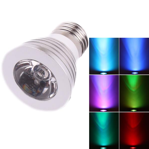 E27 3W 85V-265V 16-color Remote Control Dimmable LED Spotlight New and high quality LED Spotlights Indoor Lighting Top-grade material