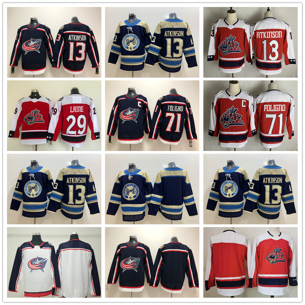 2021 Reverse Retro Ice Hockey Jersey 13 Cam Atkinson 29 Patrik Laine 71 Nick Foligno High Quality Jersey Size S--XXXL, Black;red
2021 Reverse Retro Ice Hockey Jersey 13 Cam Atkinson 29 Patrik Laine 71 Nick Foligno High Quality Jersey Size S--XXXL, Black;red