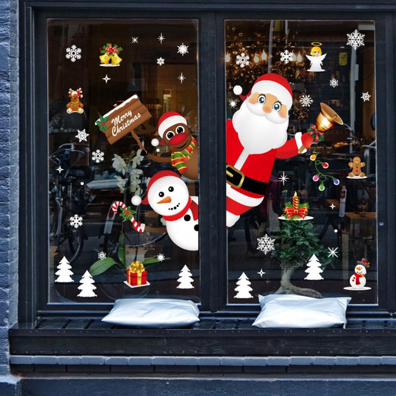 Santa Claus Snowflake Snowman Sticker Christmas PVC Wall Decals DIY Xmas Holiday Shop Mall Wallpaper House Window Decor
Santa Claus Snowflake Snowman Sticker Christmas PVC Wall Decals DIY Xmas Holiday Shop Mall Wallpaper House Window Decor