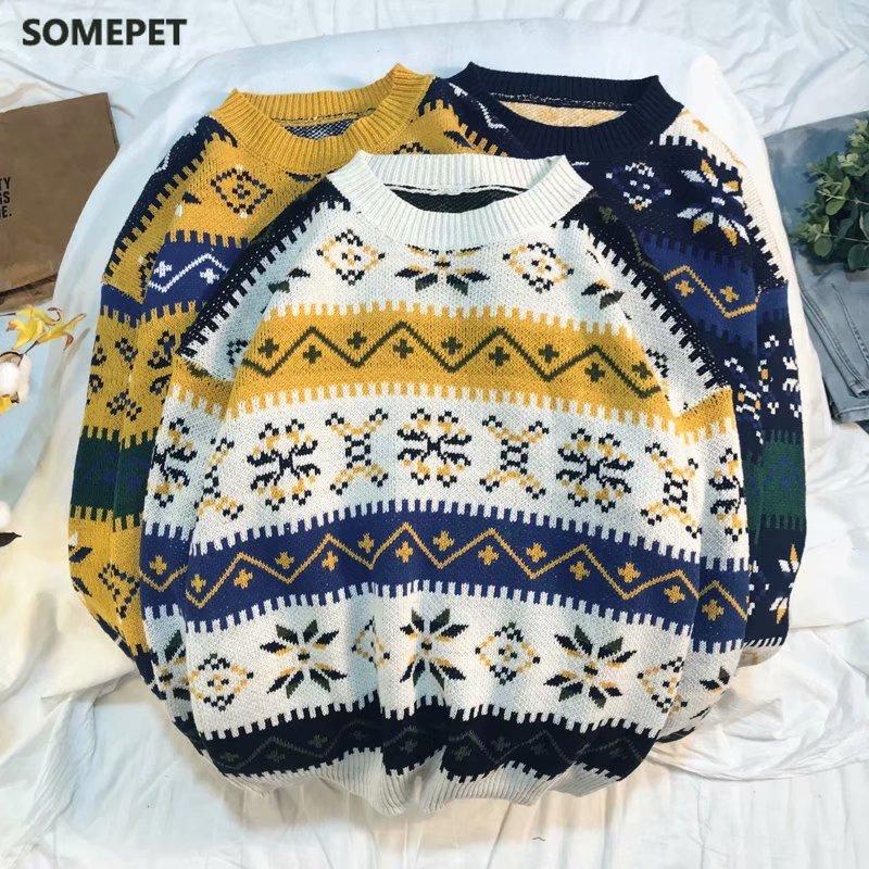 Sweater Men's Street Clothing Retro Pattern Hip Hop Autumn and Winter New Pullover Oversized Couple Casual Sweater Men, 2173
Sweater Men's Street Clothing Retro Pattern Hip Hop Autumn and Winter New Pullover Oversized Couple Casual Sweater Men, 2173