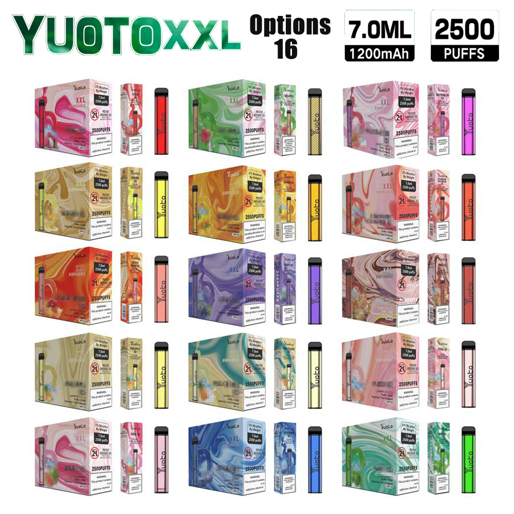 Yuoto XXL Disposables E Cigarettes Vape Pen Pods 2500Puffs 1200mah Battery 7ml Capacity 100% Original Deliveried 10-15days
Yuoto XXL Disposables E Cigarettes Vape Pen Pods 2500Puffs 1200mah Battery 7ml Capacity 100% Original Deliveried 10-15days