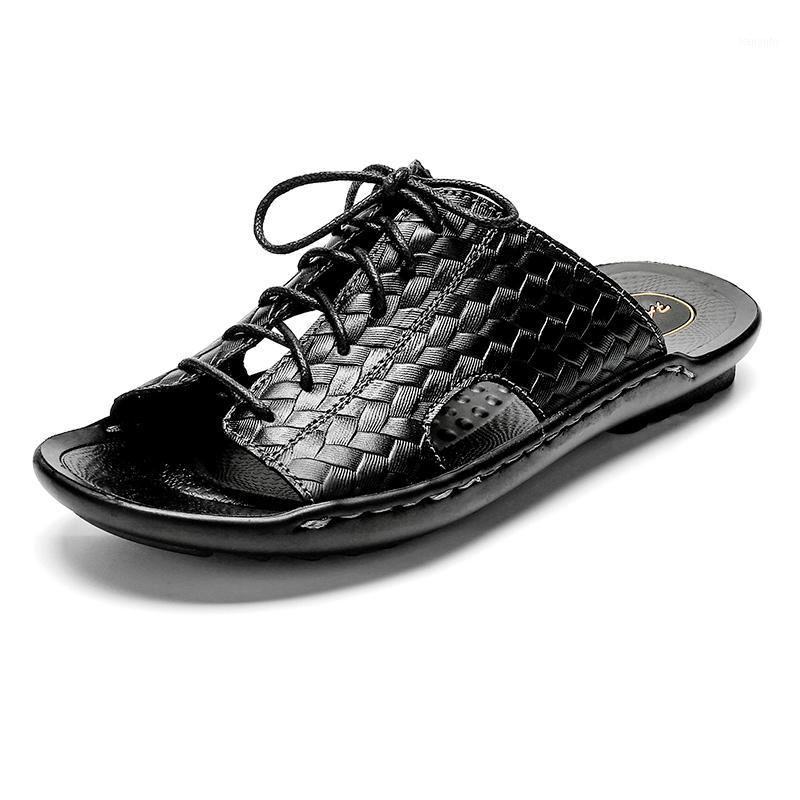 Summer Men's Sandals Soft Leather Casual Shoes Comfortable Flats Breathable Man slippers Roman Style Beach Sandals1, Black1
Summer Men's Sandals Soft Leather Casual Shoes Comfortable Flats Breathable Man slippers Roman Style Beach Sandals1, Black1