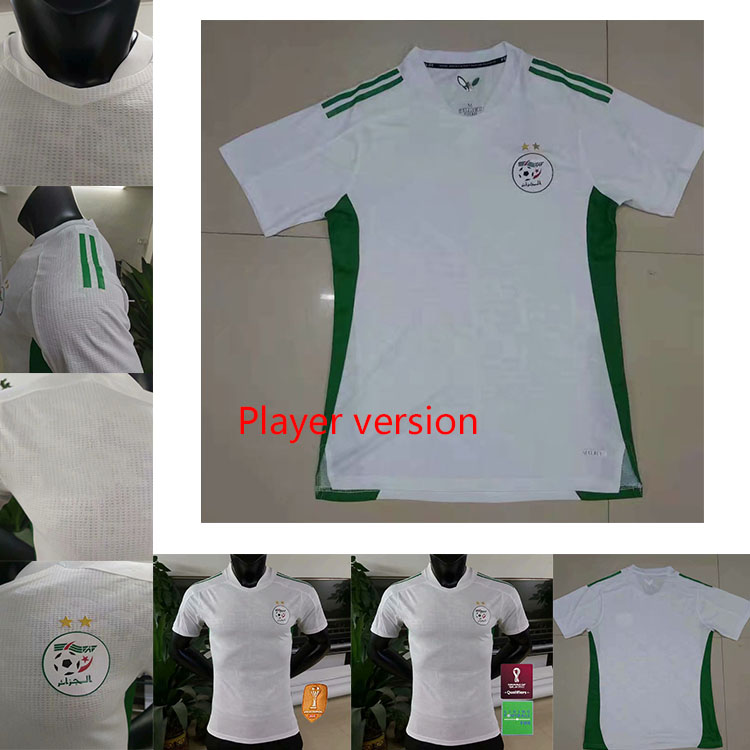 Player version Maillot Algerie 2020 2021 Soccer Jersey Home Away MAHREZ BOUNEDJAH FEGHOULI BENNACER ATAL 20 21 Algeria Maillot de Foot, Black;yellow
Player version Maillot Algerie 2020 2021 Soccer Jersey Home Away MAHREZ BOUNEDJAH FEGHOULI BENNACER ATAL 20 21 Algeria Maillot de Foot, Black;yellow