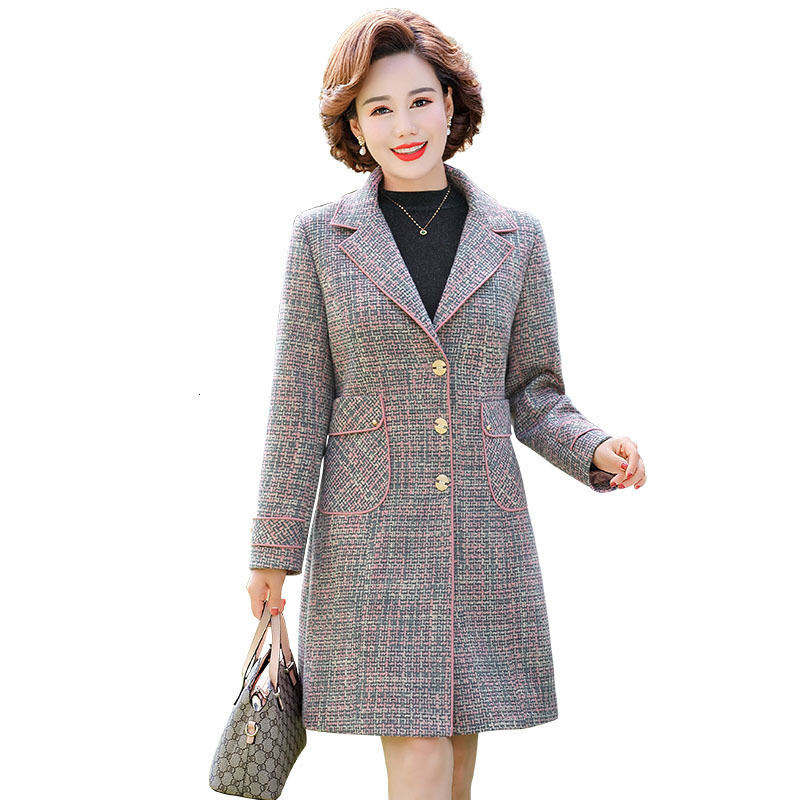 Female High-quality Korean Middle-aged Woman's Coat Spring Outwearfeminine Fashion Casual Wool Jacket R660 N2p9, Red.
Female High-quality Korean Middle-aged Woman's Coat Spring Outwearfeminine Fashion Casual Wool Jacket R660 N2p9, Red.