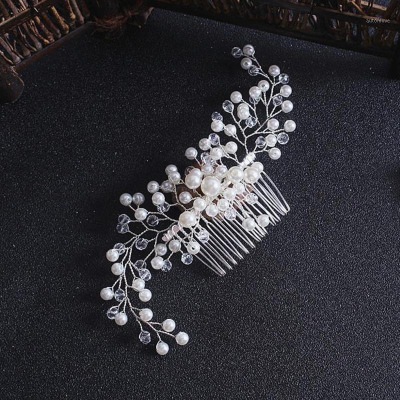 QrhYK Bridal Hair Ornaments Pearl Hairwear Wedding Hair Accessories Comb For Women Girl Headpiece Headdress Head Decoration1
QrhYK Bridal Hair Ornaments Pearl Hairwear Wedding Hair Accessories Comb For Women Girl Headpiece Headdress Head Decoration1