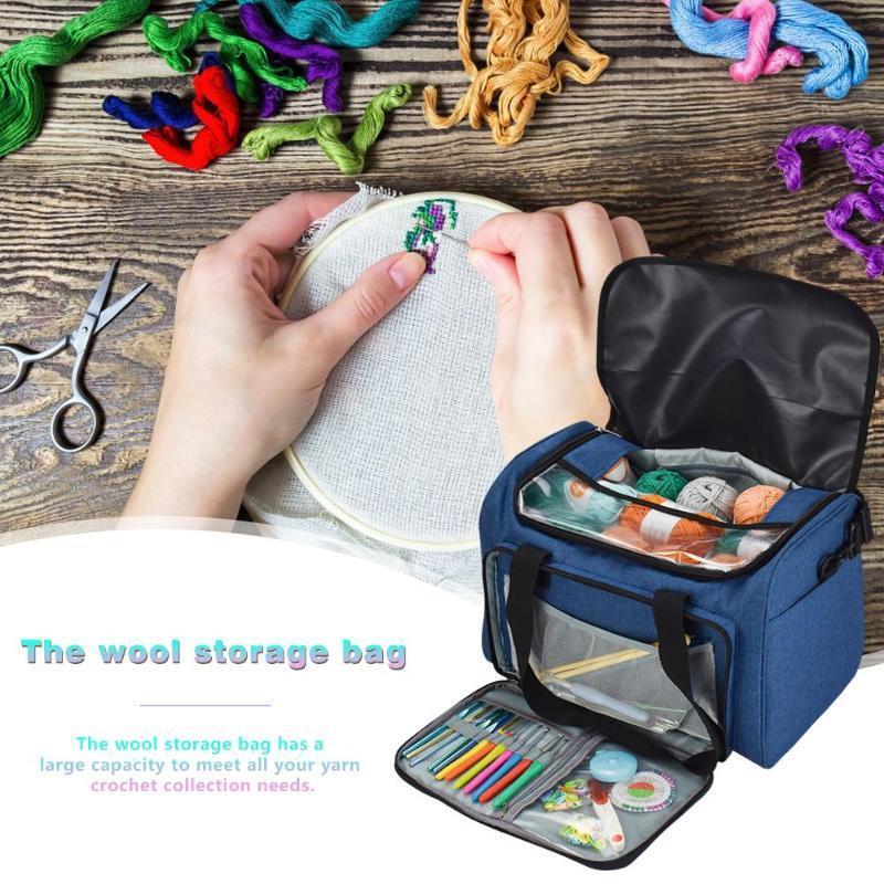 Knitting Organization Crochet Hooks Thread Yarn Storage Bag Organizer Holder DIY Travel Holder Tote Household Storage Collection1
Knitting Organization Crochet Hooks Thread Yarn Storage Bag Organizer Holder DIY Travel Holder Tote Household Storage Collection1