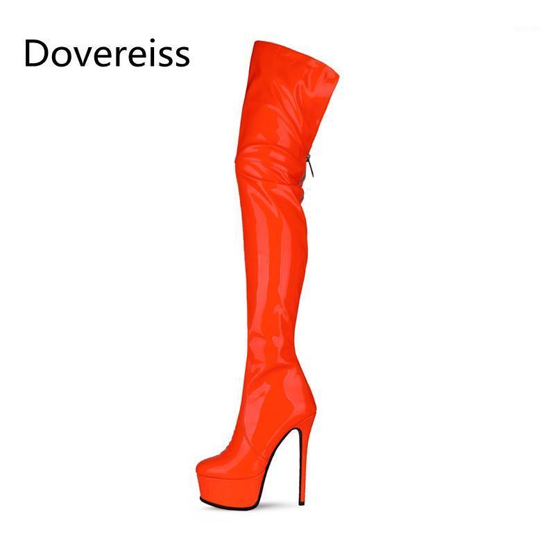Dovereiss Fashion Women's Shoes Winter Concise Platform New Sexy Red Orange Over the knee boots Zipper 35-451, Black
Dovereiss Fashion Women's Shoes Winter Concise Platform New Sexy Red Orange Over the knee boots Zipper 35-451, Black