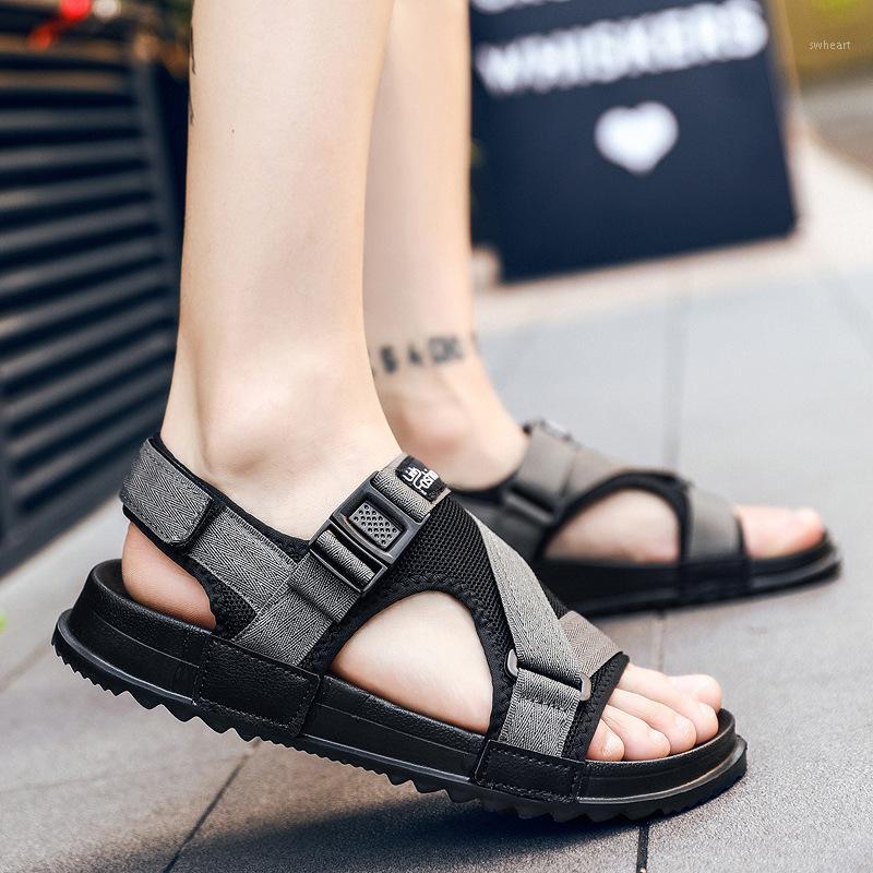 Sandals Men Shoes Hook&loop Gladiator Men's Summer Shoes 2020 Fashion Casual Beach Sandals Flat Soft Sandalias A-131, Black 
Sandals Men Shoes Hook&loop Gladiator Men's Summer Shoes 2020 Fashion Casual Beach Sandals Flat Soft Sandalias A-131, Black