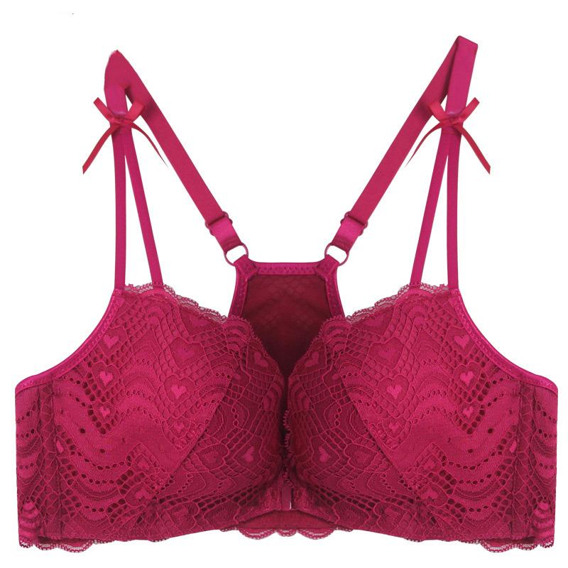 Elovegirl Front Buckle No Steel Ring Bra Sexy Underwear Female Bra Beauty Back Lace Side Small Chest Gather Bras for Women, Black
Elovegirl Front Buckle No Steel Ring Bra Sexy Underwear Female Bra Beauty Back Lace Side Small Chest Gather Bras for Women, Black
