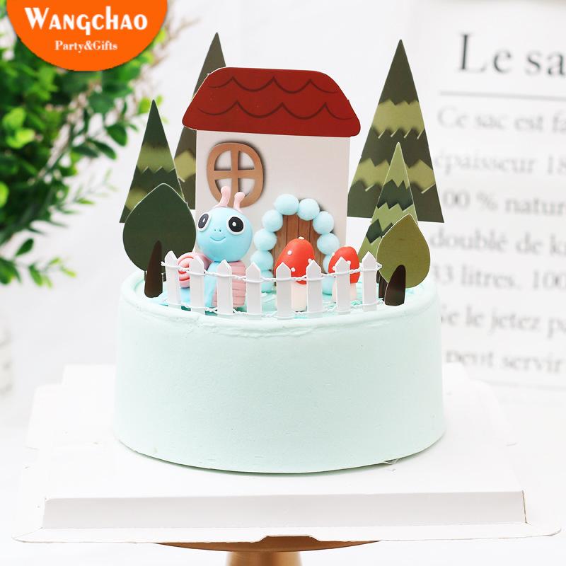 1 Set Animals Small Snail Forest Tree House Happy Birthday Cake Topper Kids Favors Garden Theme Cake Decoration Party Supplies
1 Set Animals Small Snail Forest Tree House Happy Birthday Cake Topper Kids Favors Garden Theme Cake Decoration Party Supplies