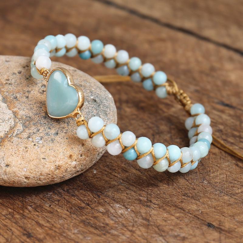 Amazonite Heart Shape Charm Bracelets String Braided Macrame Bracelets Lover Wrap Bracelet Femme Handmade Jewelry Dropship
Amazonite Heart Shape Charm Bracelets String Braided Macrame Bracelets Lover Wrap Bracelet Femme Handmade Jewelry Dropship