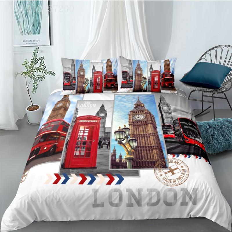 Modern City Bedding Set London Landscape Printed Duvet Cover and Pillowcase Single Queen King Bedspread 2/3 pcs for Kids Adults, As picture
Modern City Bedding Set London Landscape Printed Duvet Cover and Pillowcase Single Queen King Bedspread 2/3 pcs for Kids Adults, As picture